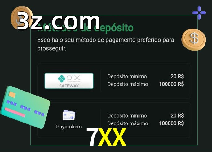 O cassino 7XXbet oferece uma grande variedade de métodos de pagamento