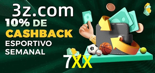 10% de bônus de cashback na 7XX